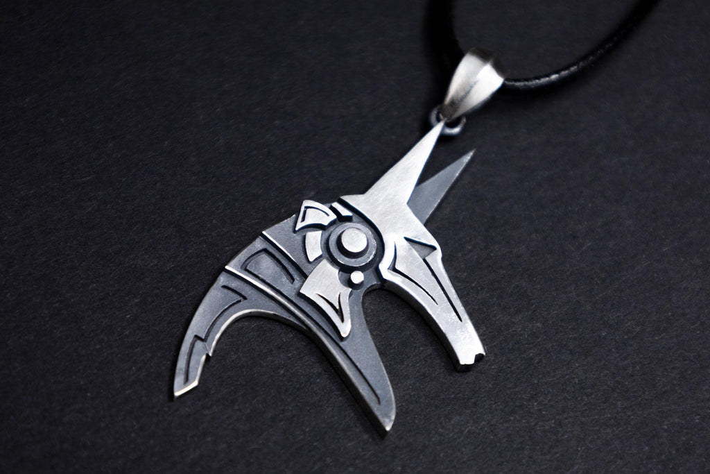 Anubis necklace, handmade symbolic silver jewelry