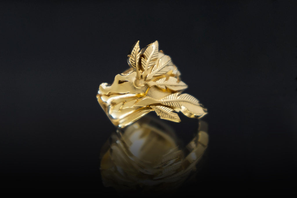 Gold plated dragon ear cuff no piercing