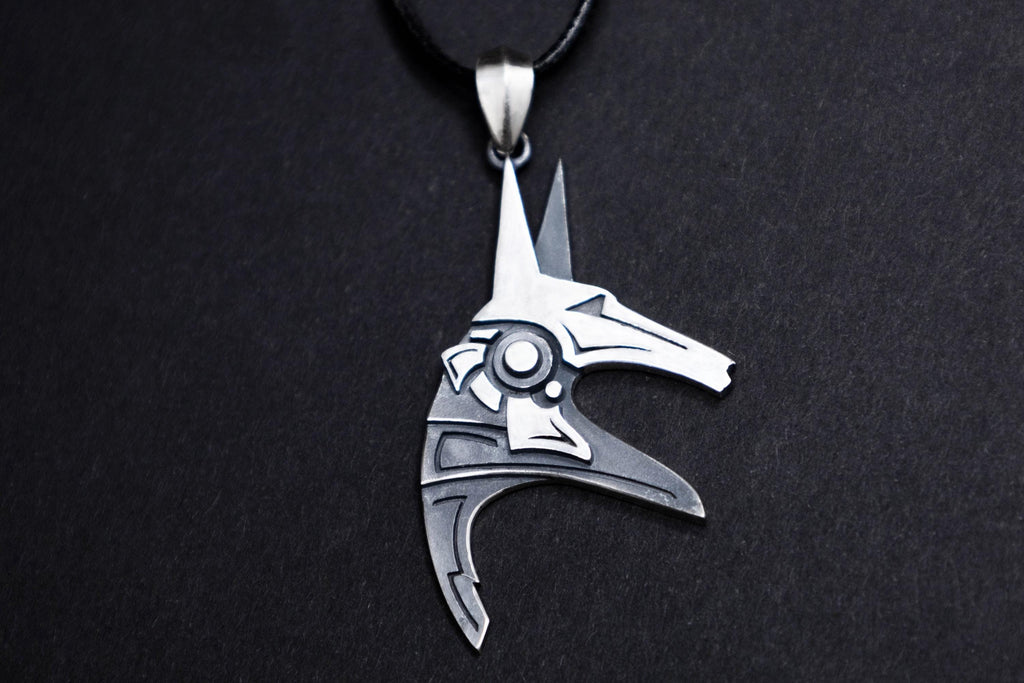 Sterling silver Anubis pendant StarGare and ancient Egypt inspired jewelry