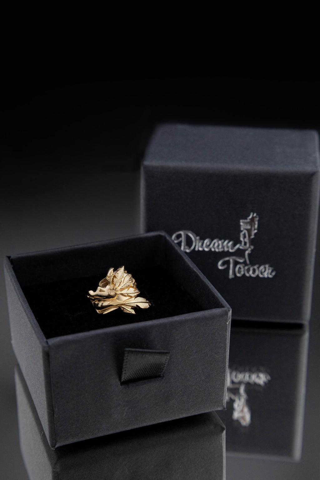 Golden Aztec ear cuff gift box