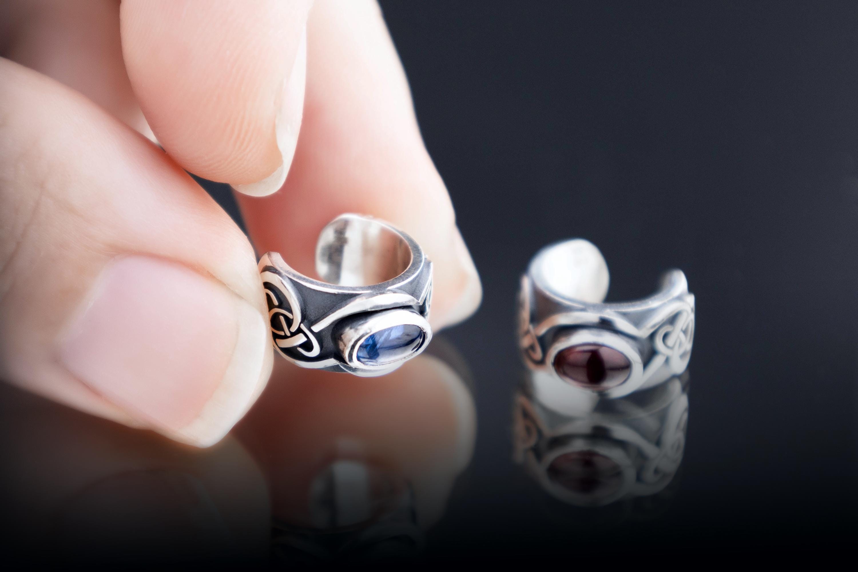 Elven style silver ear wrap