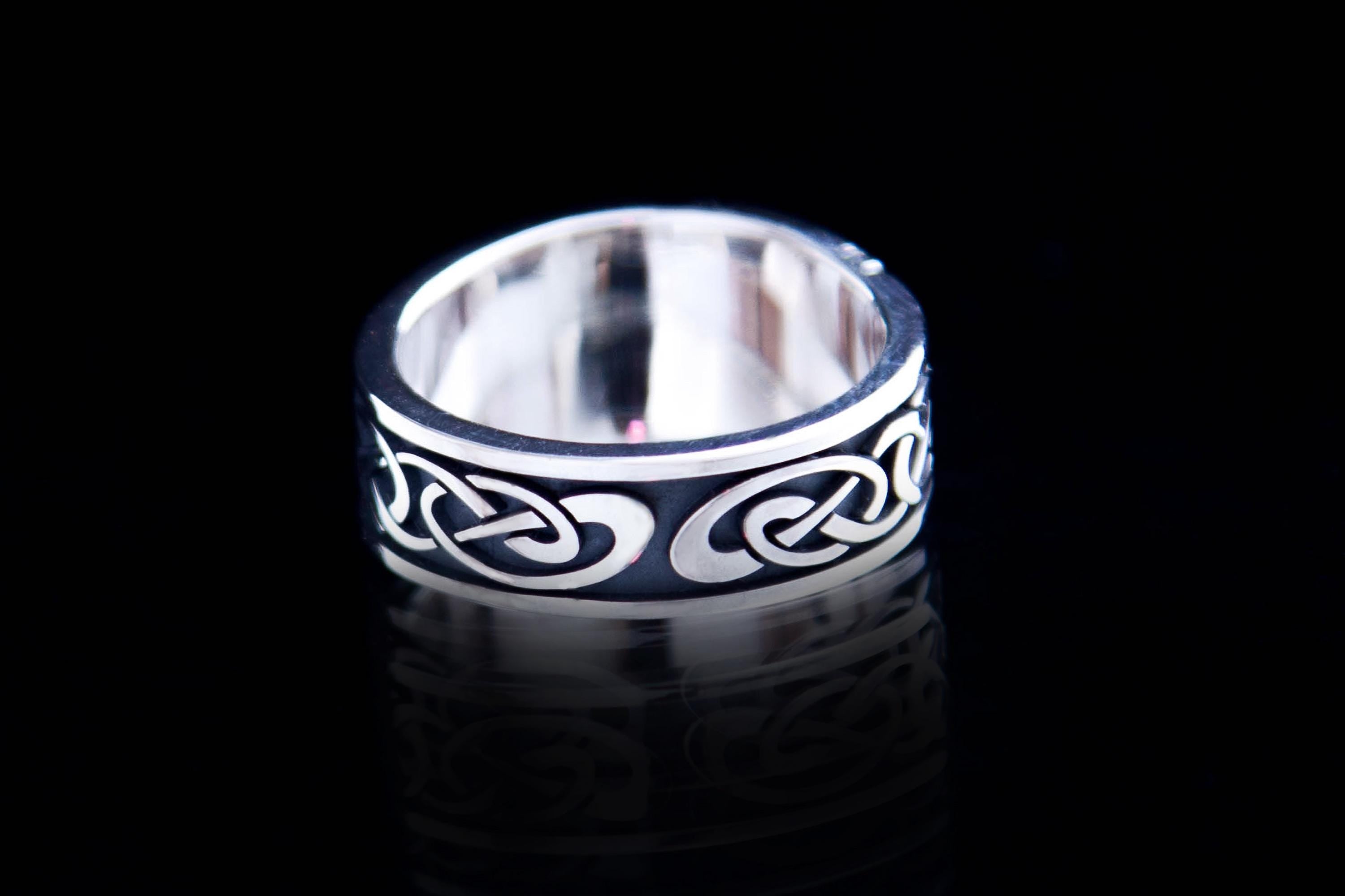 winter botanical silver band