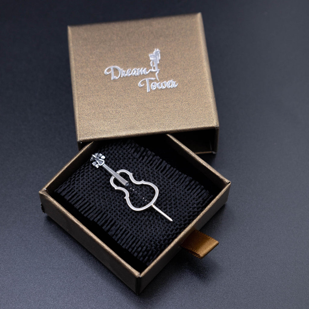 sterling silver cello pin, gift for musicant