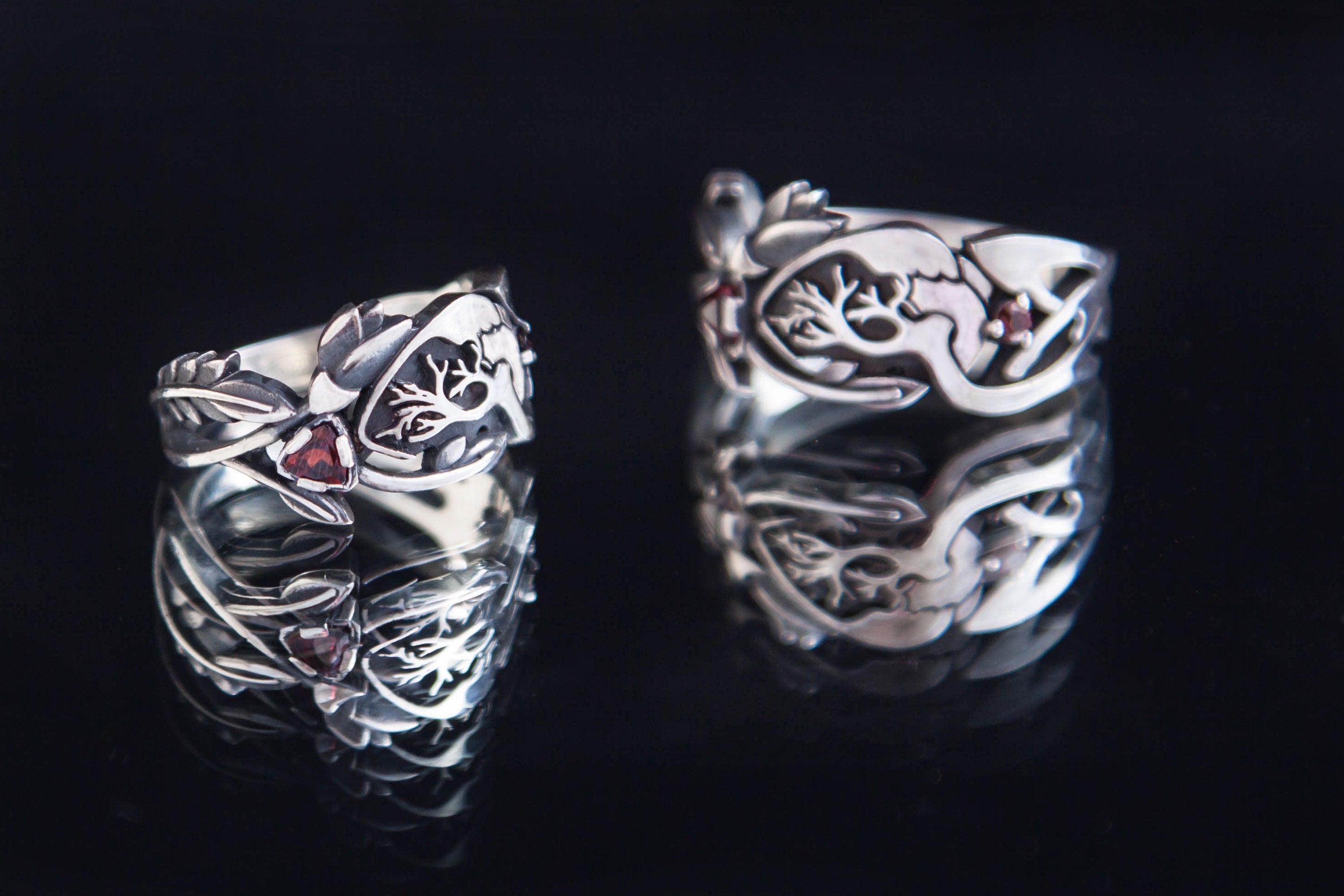 silver ring gothic dark romance