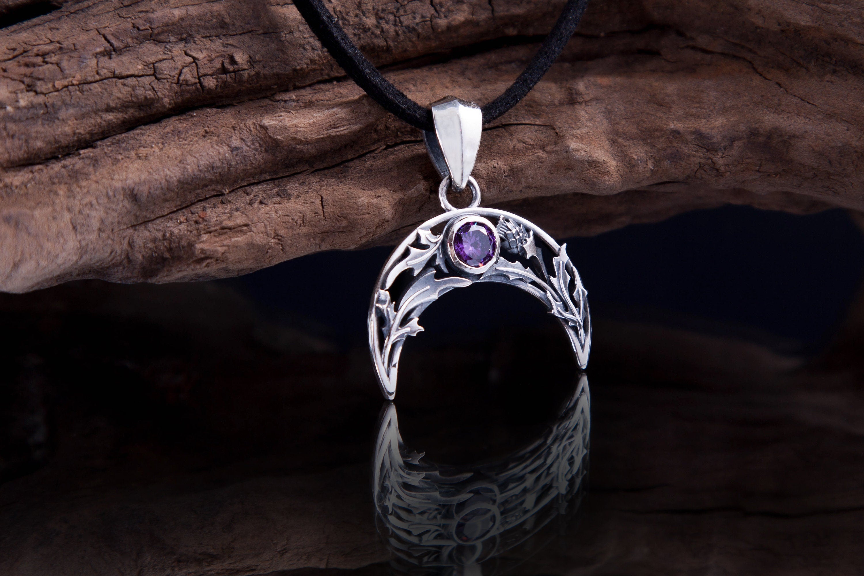 botanical lunar jewelry silver