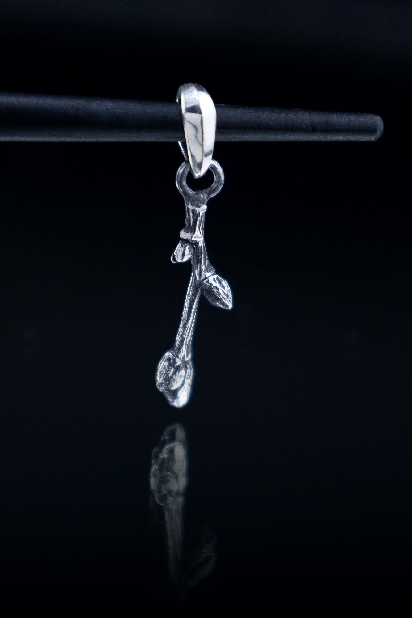 delicate nature inspired twig necklace