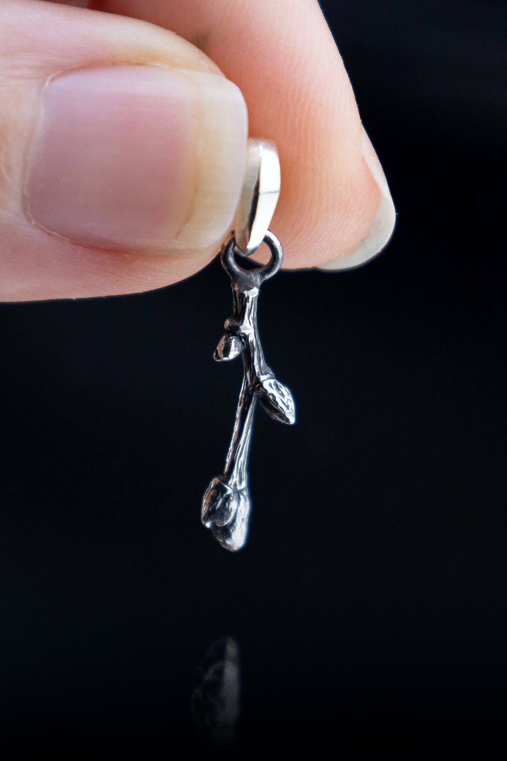 handmade sterling silver twig jewelry