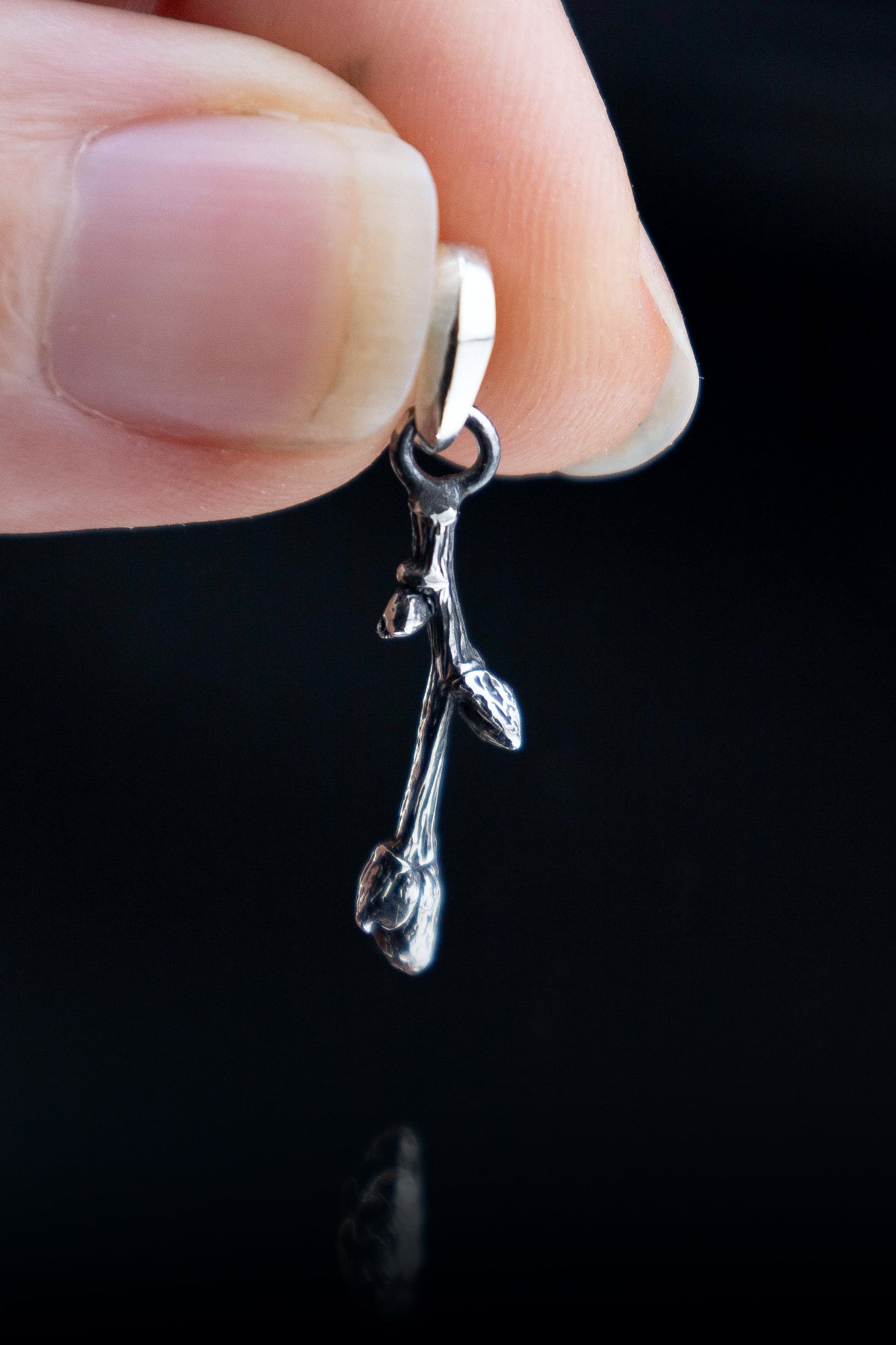 handmade sterling silver twig jewelry