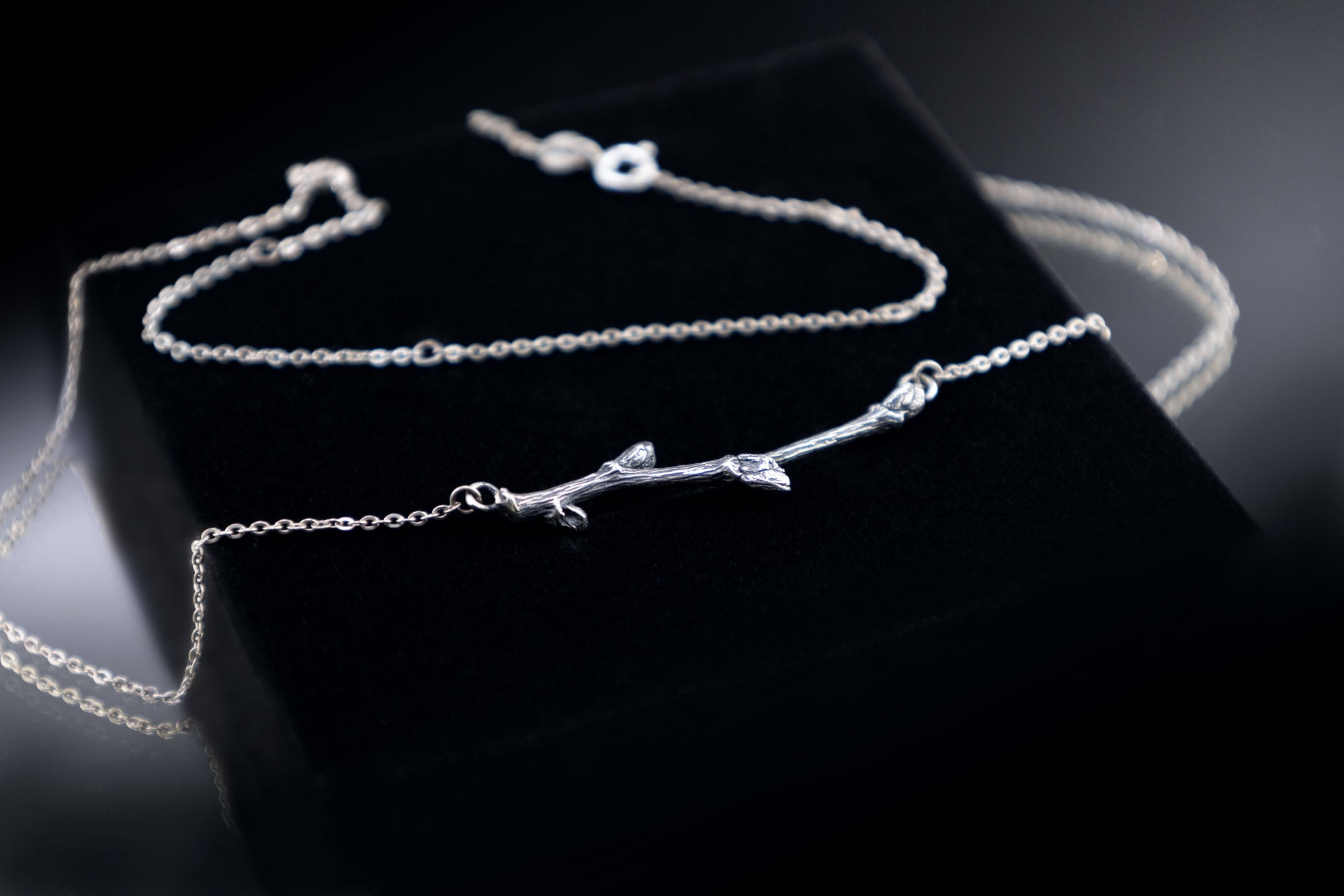 minimalist branch necklace adjustable chain