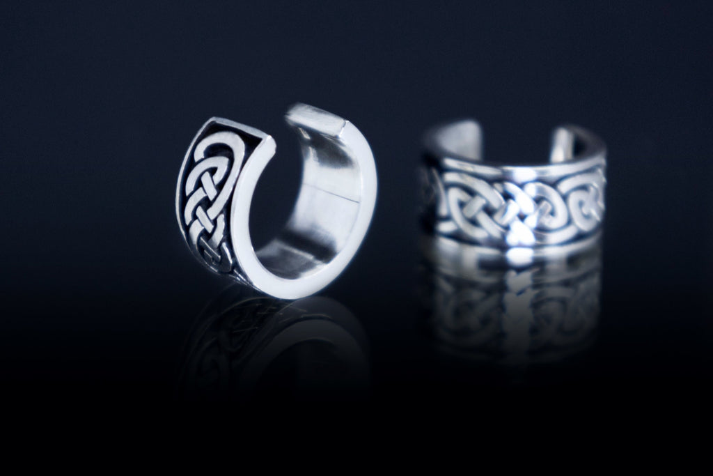 Classic Celtic pattern  on sterling silver cuff