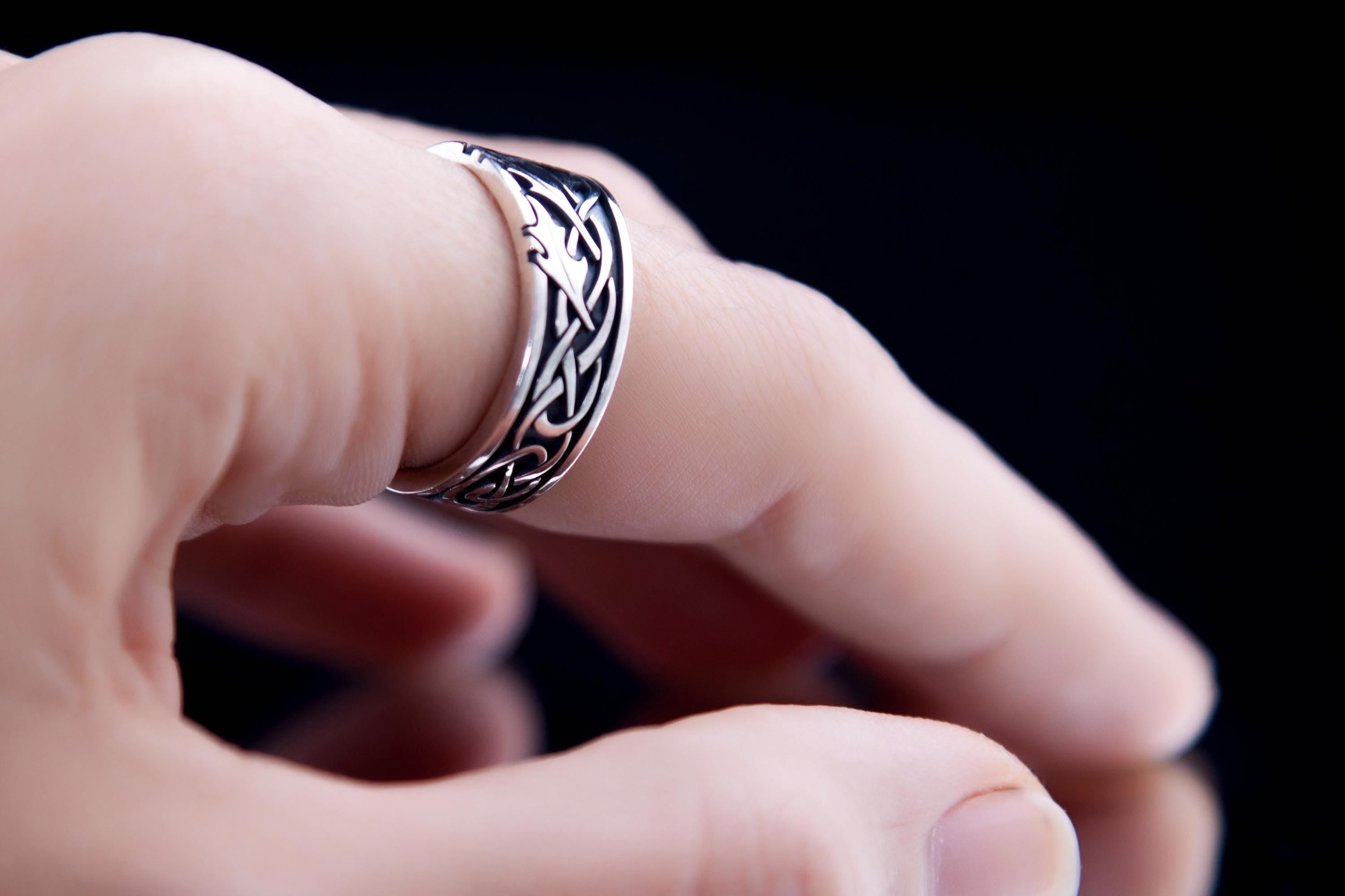 nature inspired celtic ring