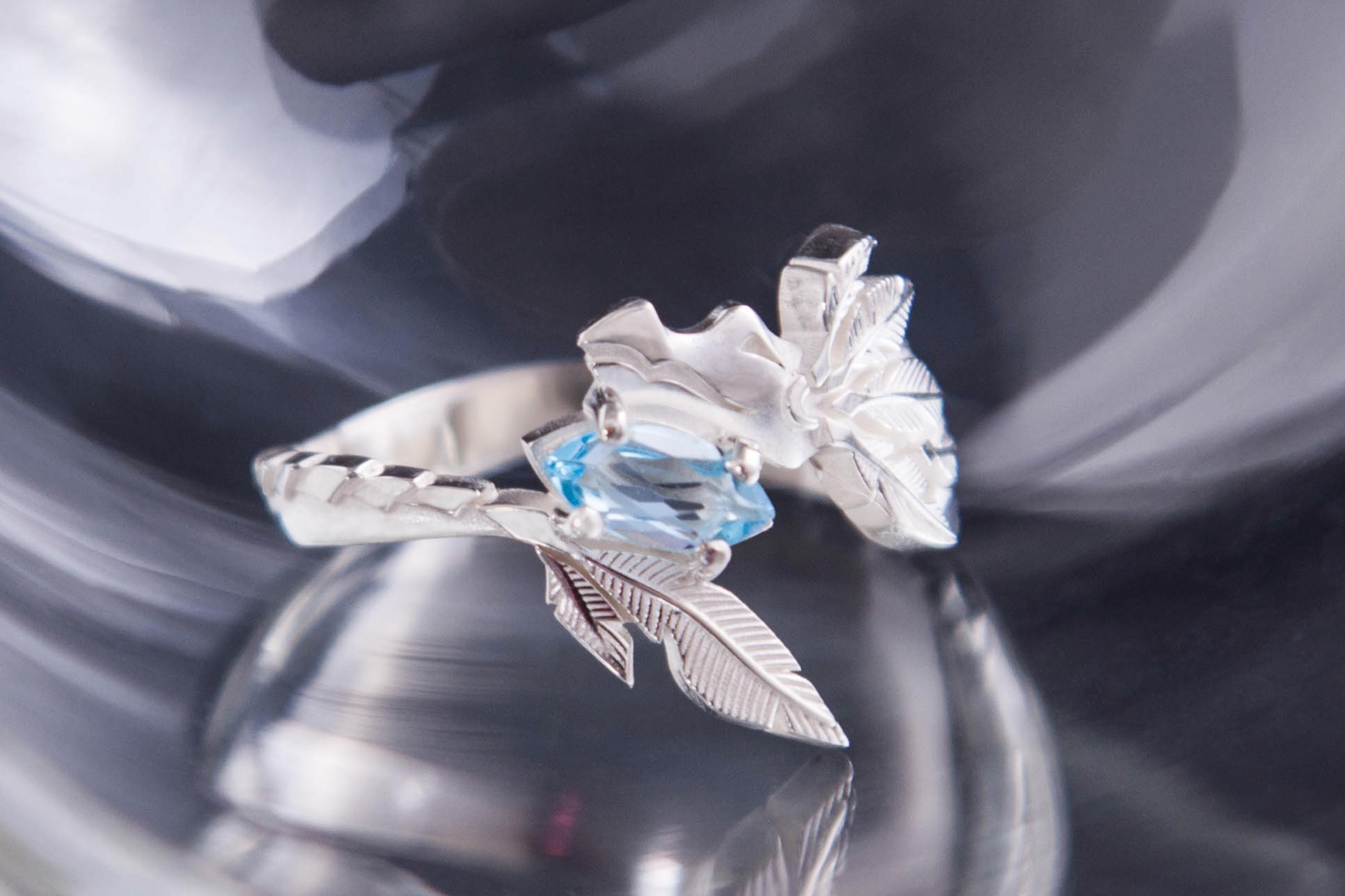 Feathered serpent sterling silver ring myth inspired jewelry